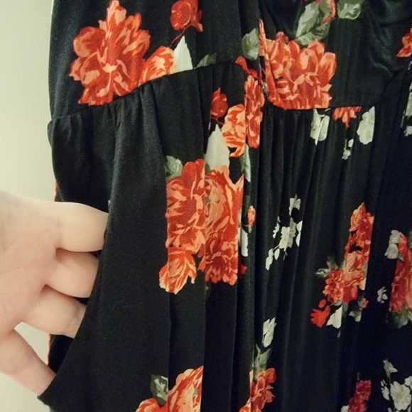 Mini Challis Sweetheart Dress - Picture 3 of 9